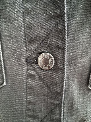 Chamarra vaquera retro,de chica. Gris oscuro.S-M.