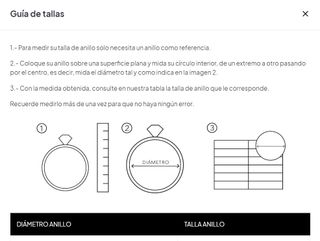 Anillo de compromiso en plata de primera ley 925