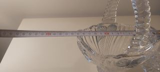 Cesta y joyero cisne cristal