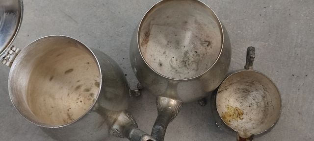 Set 3 pezzi caffettiera teiera