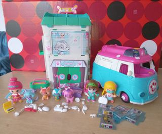 Lote pinypon hospital y ambulancia