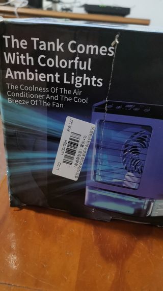 Ventilador con luces ambientales