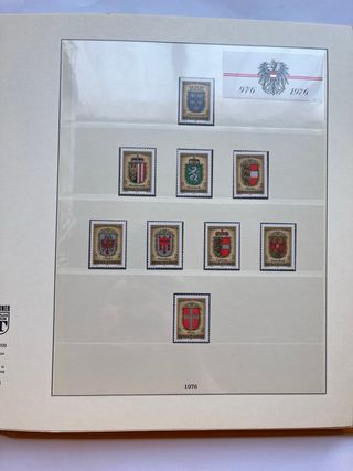 Álbum Sellos Austria 1975/1985 Nuevos MNH