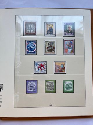 Álbum Sellos Austria 1975/1985 Nuevos MNH