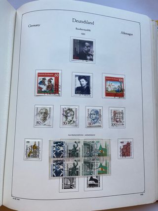 Álbum Sellos Alemania BRD 1980/1992 ¡69 Hojas!