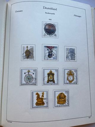 Álbum Sellos Alemania BRD 1980/1992 ¡69 Hojas!