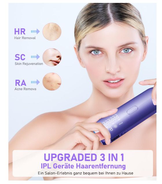 Depilación láser con sistema de refrigeración ✅