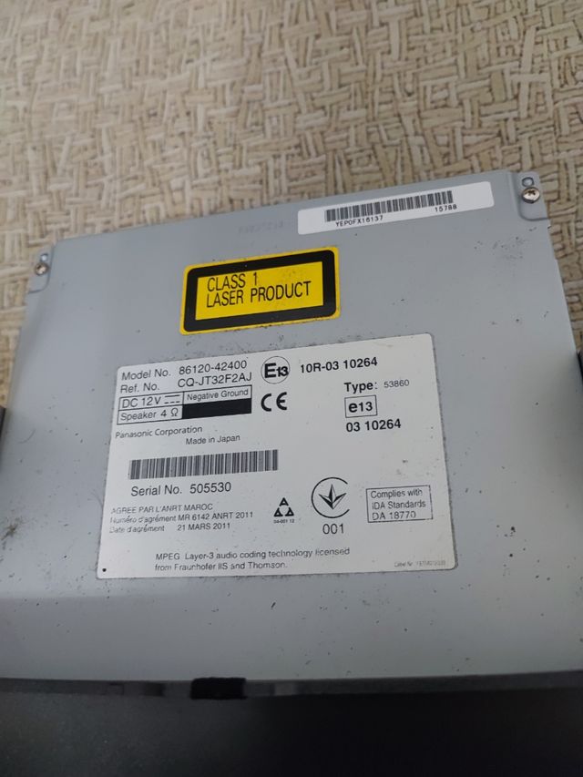 RADIO TOYOTA RAV 4 86120-42400