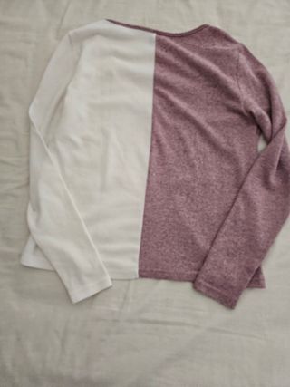 camiseta-jersey fino bicolor