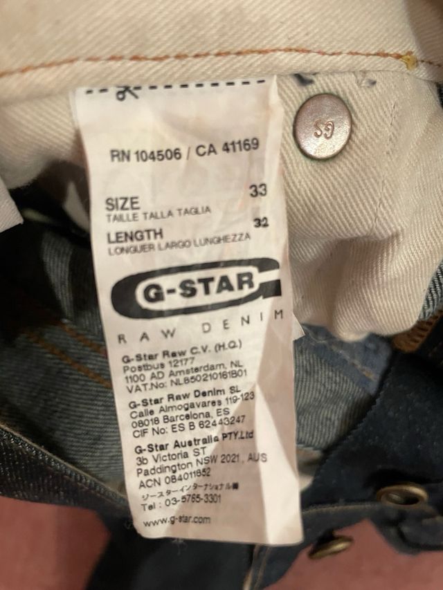 Pantalon Vaquero Hombre G Star