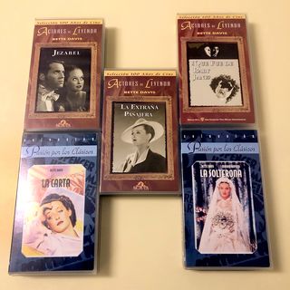 5 Películas VHS Bette Davis (Español)