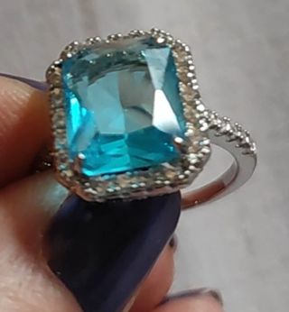 ANILLO CIRCONITA AGUAMARINA
