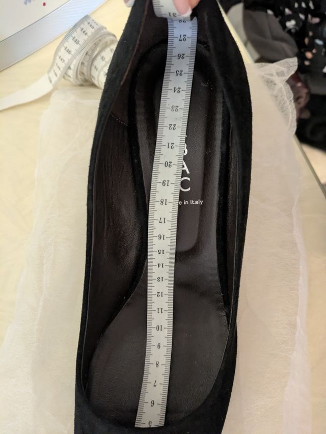 Decolté camoscio nere nuove 41