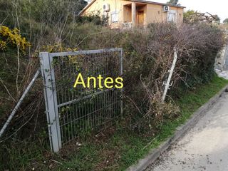 Jardinero profesional limpieza de parcelas 
