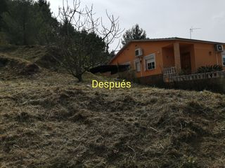 Jardinero profesional limpieza de parcelas 