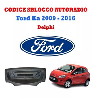 Código de desbloqueo radio delphi ford k