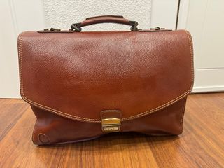 Cartera maletin portadocumentos de piel auténtica