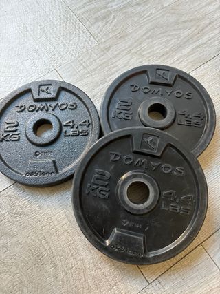 Pesas 2 kg discos