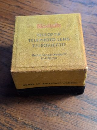 Objetivo Kodak Retina 80mm