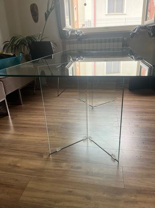 Tavolo Design vetro 180x90 Kaya by Tomasucci