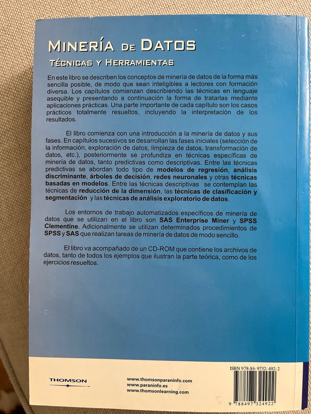 Mineria de Datos Técnicas y Herramientas