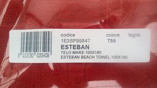 MISSONI TELO MARE 100X180cm COTONE VELOUR ESTEBAN