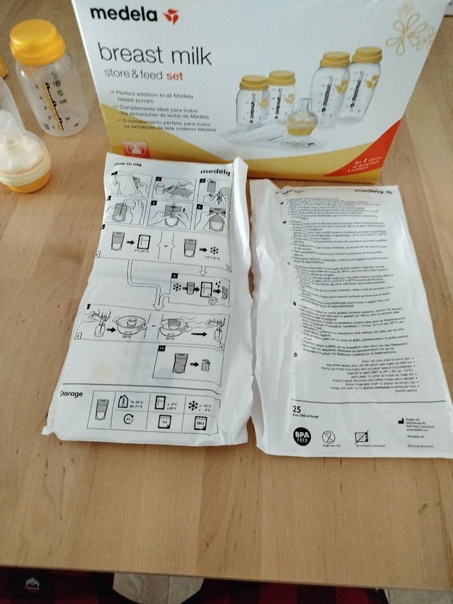 Biberón bebé Medela Breast milk