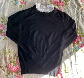 Jersey fino negro de zara