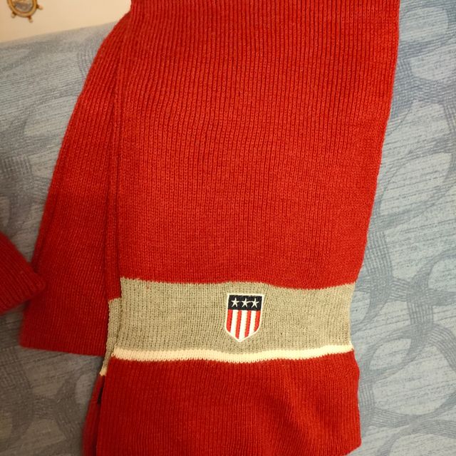 Sciarpa e berretto bambino rossa