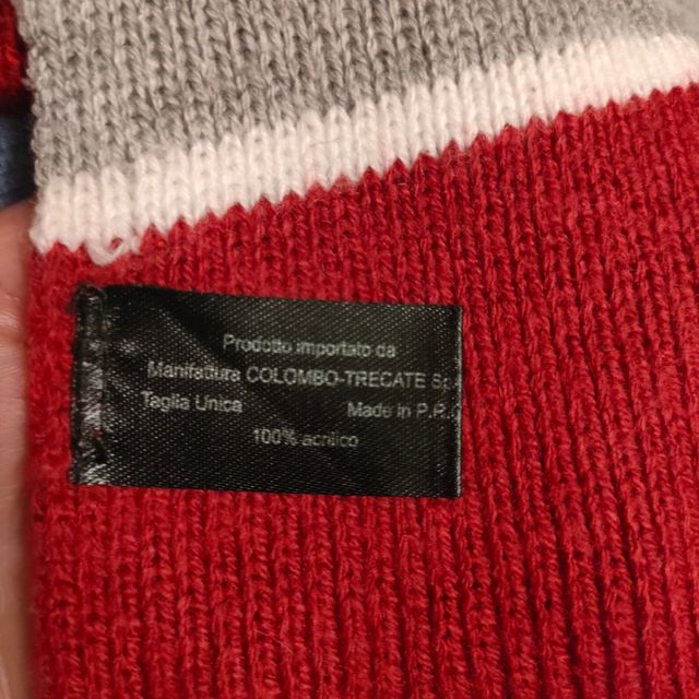 Sciarpa e berretto bambino rossa