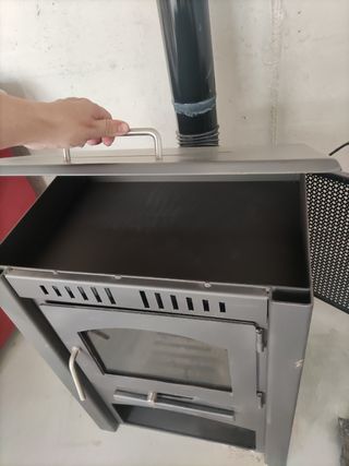 Estufa de leña.
