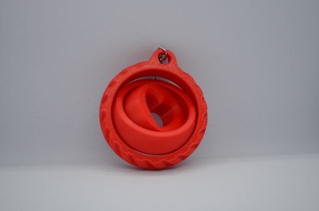 Heart Gyroscope Keyring