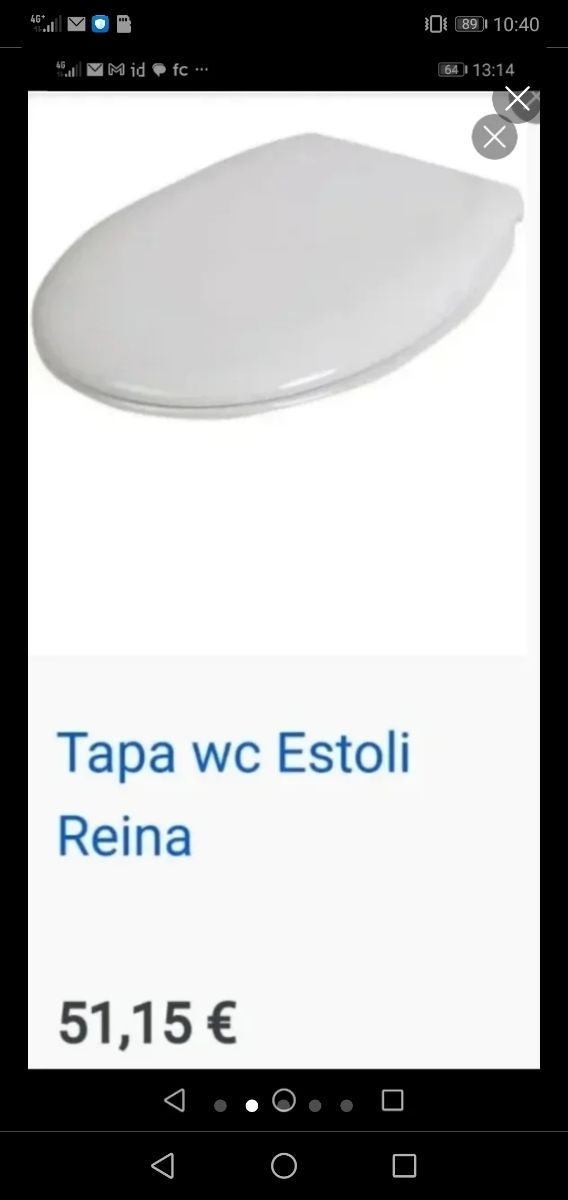 Tapa inodoro asiento bater WC baño toilette reina