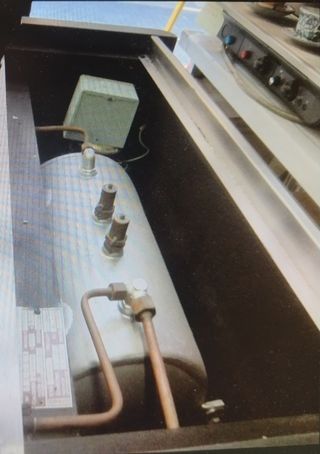 cafetera palanca antigua