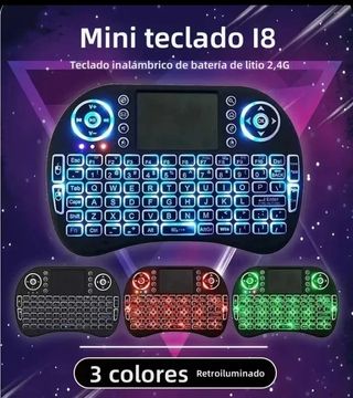 Teclado-mouse inalambrico retroiluminado