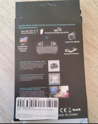 Teclado-mouse inalambrico retroiluminado