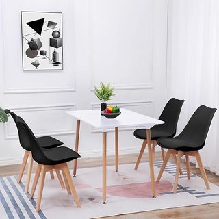Mesa de cocina rectangular Blanca 120