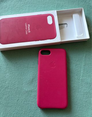 Carcasa Apple Iphone 8 Cuero rosa