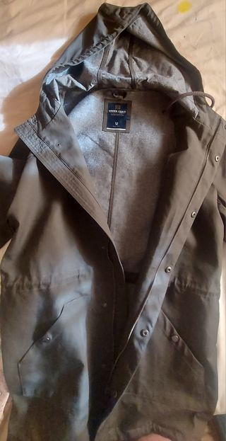 Parka marrón- verde