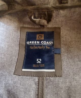 Parka marrón- verde