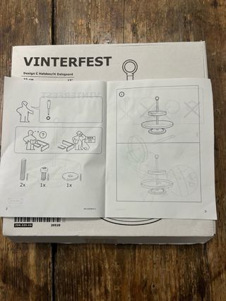 Fuente frutero IKEA 3 pisos Vinterfest nueva