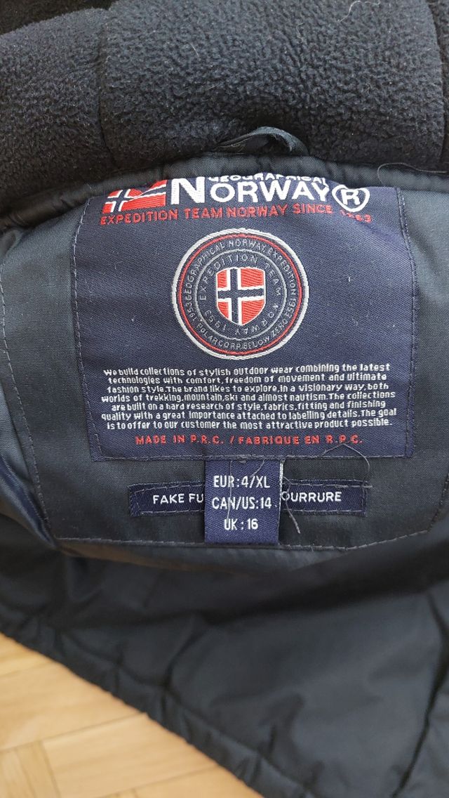 Abrigo Norway marca original