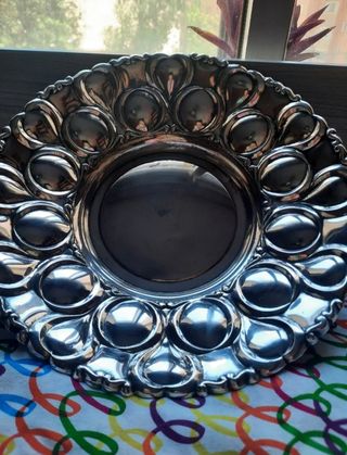 Bandeja vintage plateada CORTASA