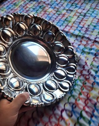 Bandeja vintage plateada CORTASA