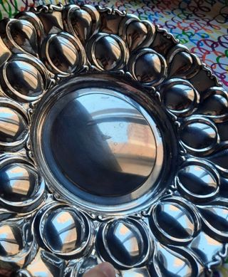 Bandeja vintage plateada CORTASA