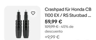 Topes protección caida moto