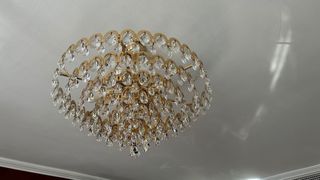 Lampara de salón de cristal de roca