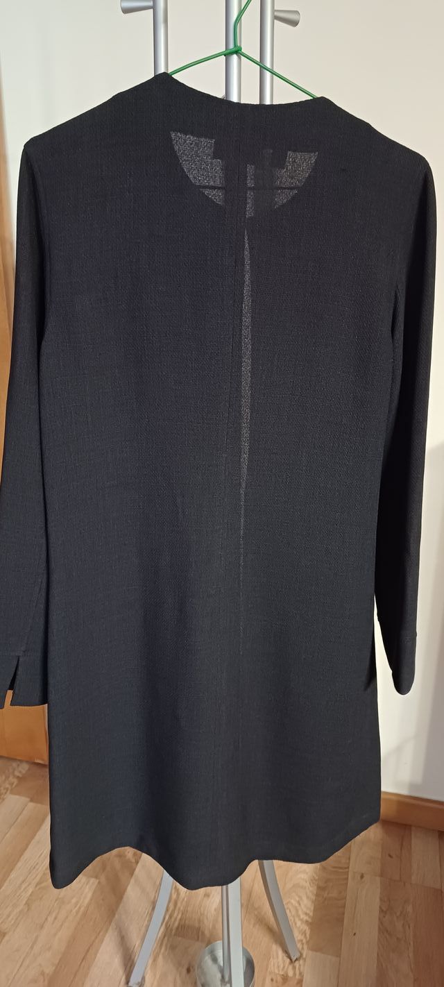 Chaqueta fina negra mujer