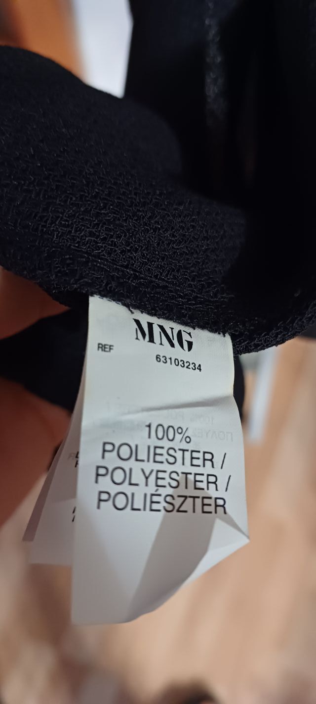 Chaqueta fina negra mujer