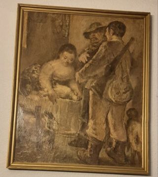 Cuadro antiguo de Pedro Mozos